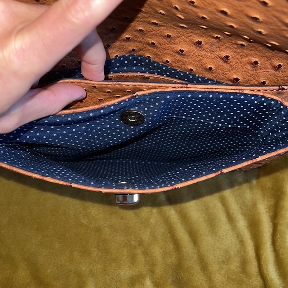 Street Level Ostrich Clutch - Picture 9 of 9